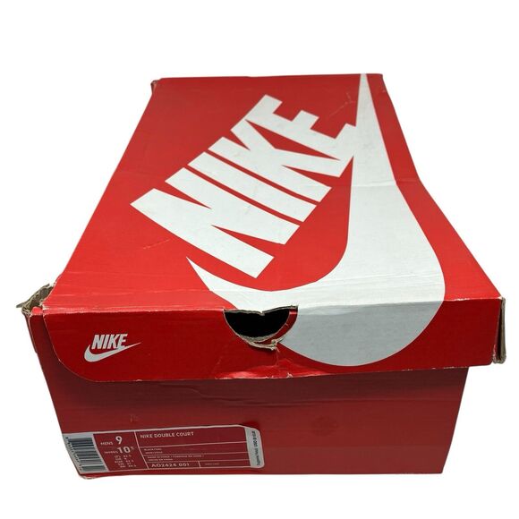 Nike Double Court High Top Womens 10.5 Black Retro Strap Sneakers - Picture 13 of 14